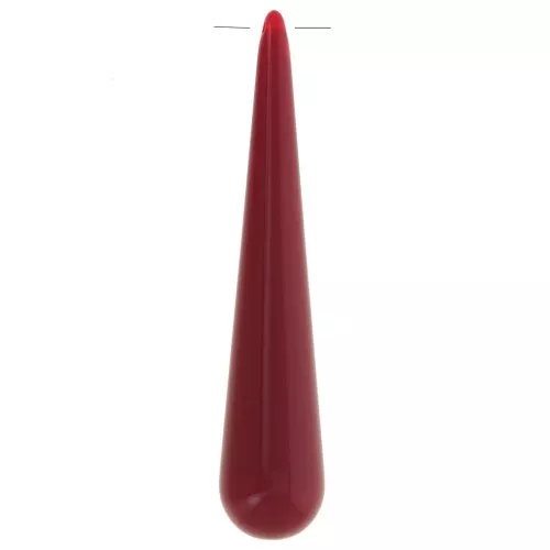 Pendentif poire en résine opaque 61x12 mm - Bordeaux x1