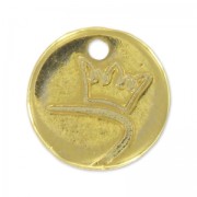 Breloque ronde Personnalisée avec logo ou marque 10 mm - Doré x1000|raw }}