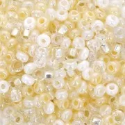 Perles rocailles Preciosa 8/0 3 mm - Mix White - Cream x20g