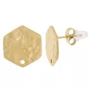 Tunnel D'oreille En Acier Inoxydable 316L - Hexagone, Bouchon à Vis, Noir Ou Argenté
