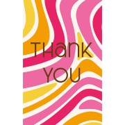 Cartes à bijoux - cartes de remerciements - Thank You - Multi rose - Jaune x10|raw }}