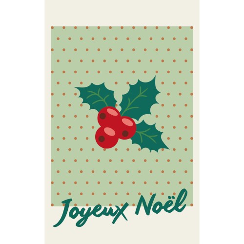 Cartes à bijoux - cartes de remerciements - Joyeux Noël - Vert - Rouge x10