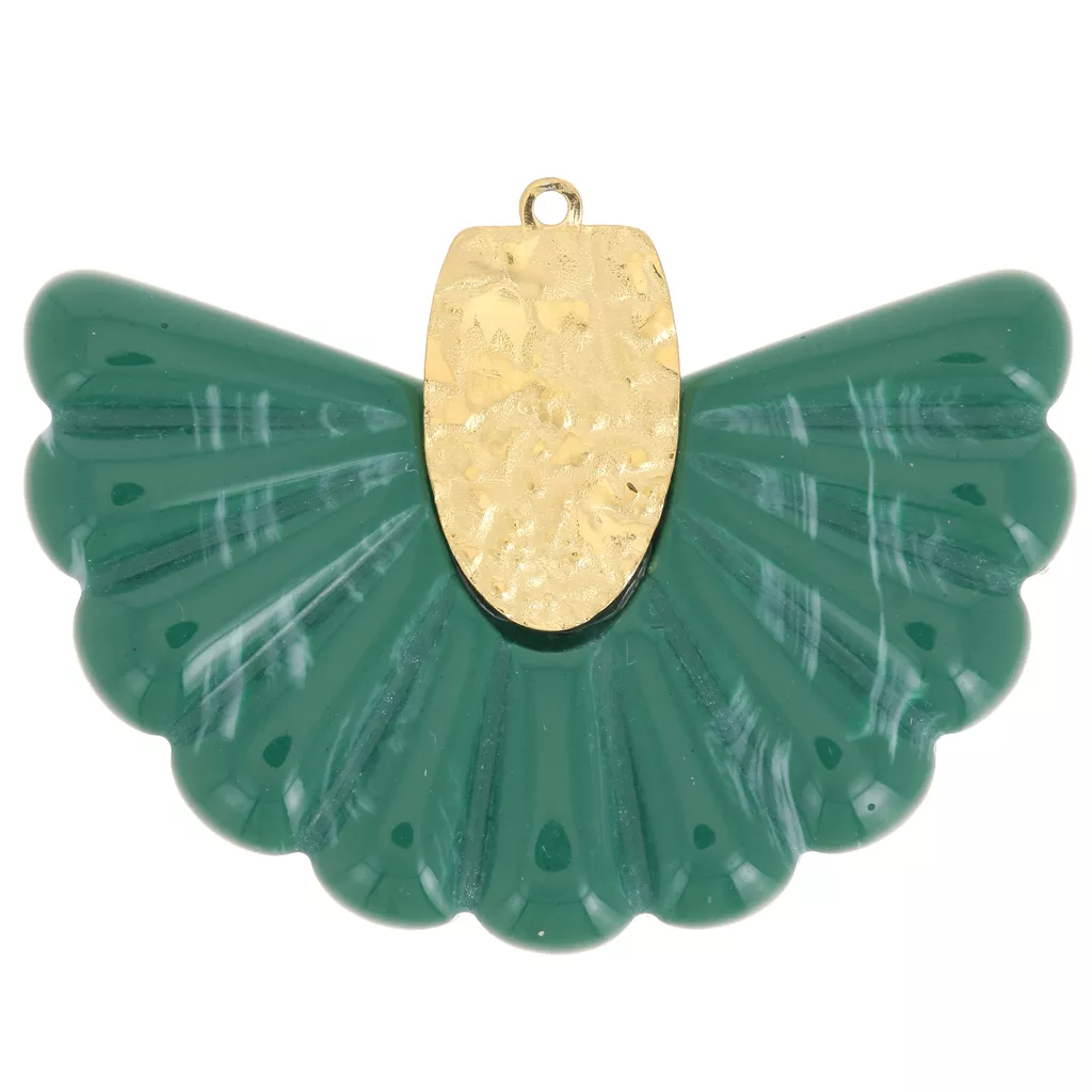 collier en fil de pêche avec pendentif khamsa Résine