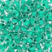 Perles rocailles Preciosa 6/0 4 mm - Terra Intensive - Sea Green Lined x20g