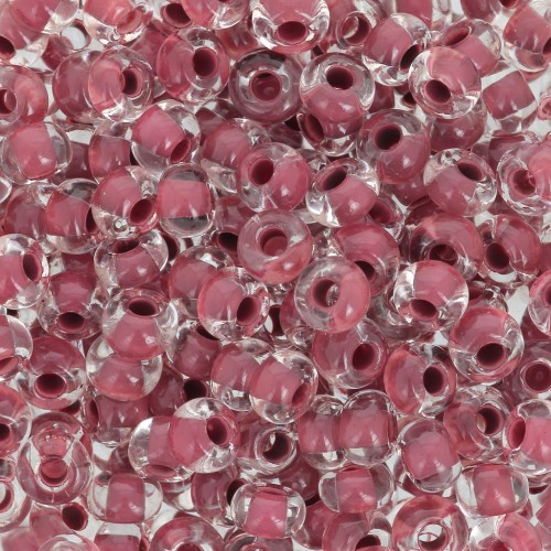 Perles rocailles Preciosa 6/0 4 mm - Terra Intensive - Brown Lined x20g