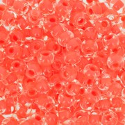 Perles rocailles Preciosa 6/0 4 mm - Terra Intensive - Orange Lined x20g