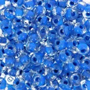 Perles rocailles Preciosa  6/0 4 mm - Terra Intensive - Blue Lined x20g