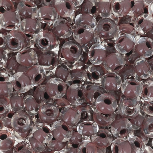 Perles rocailles Preciosa  6/0 4 mm - Terra Intensive - Chocolate Brown Lined x20g