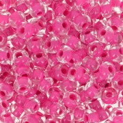 Perles rocailles Preciosa  6/0 4 mm - Terra Intensive - Magenta Lined x20g