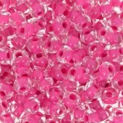 Perles rocailles Preciosa  6/0 4 mm - Terra Intensive - Magenta Lined x20g