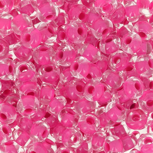 Perles rocailles Preciosa  6/0 4 mm - Terra Intensive - Magenta Lined x20g