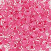 Perles rocailles Preciosa  6/0 4 mm - Terra Intensive - Pink Lined x20g