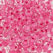 Perles rocailles Preciosa  6/0 4 mm - Terra Intensive - Pink Lined x20g