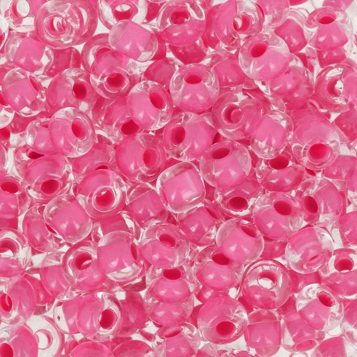 Perles rocailles Preciosa  6/0 4 mm - Terra Intensive - Pink Lined x20g