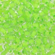 Perles rocailles Preciosa 6/0 4 mm - Terra Intensive - Lime Green Lined x20g