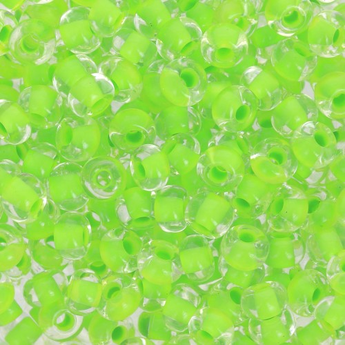 Perles rocailles Preciosa 6/0 4 mm - Terra Intensive - Lime Green Lined x20g