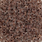 Perles rocailles Preciosa  8/0 3 mm - Terra Intensive - Chocolate Brown Lined x20g