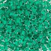 Perles rocailles Preciosa  8/0 3 mm - Terra Intensive - Sea Green Lined x20g