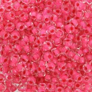 Perles rocailles Preciosa 8/0 3 mm - Terra Intensive - Pink Lined x20g