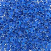 Perles rocailles Preciosa  8/0 3 mm - Terra Intensive - Blue Lined x20g