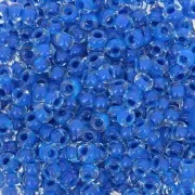 Perles rocailles Preciosa  8/0 3 mm - Terra Intensive - Blue Lined x20g