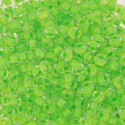 Perles rocailles Preciosa 8/0 3 mm - Terra Intensive - Lime Green Lined x20g
