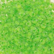 Perles rocailles Preciosa 8/0 3 mm - Terra Intensive - Lime Green Lined x20g