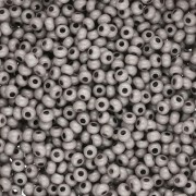 Perles rocailles Preciosa 11/0 2 mm - Solgel - Grey 3 Dyed Chalkwhite x20g