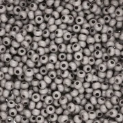 Perles rocailles Preciosa 11/0 2 mm - Solgel - Grey 3 Dyed Chalkwhite x20g