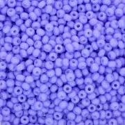 Perles rocailles Preciosa 11/0 2 mm - Solgel - Blue 3 Dyed Chalkwhite x20g