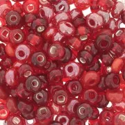 Perles rocailles Preciosa 6/0 4 mm - Mix Red x20g