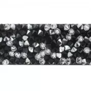 Crystal Fine Rocks PureCrystal 74017 12 mm Jet/Crystal CAL x19.5cm