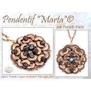 Perles en verre Lipsi® par Puca® 4x6 mm - Full Capri Gold Mat x10g