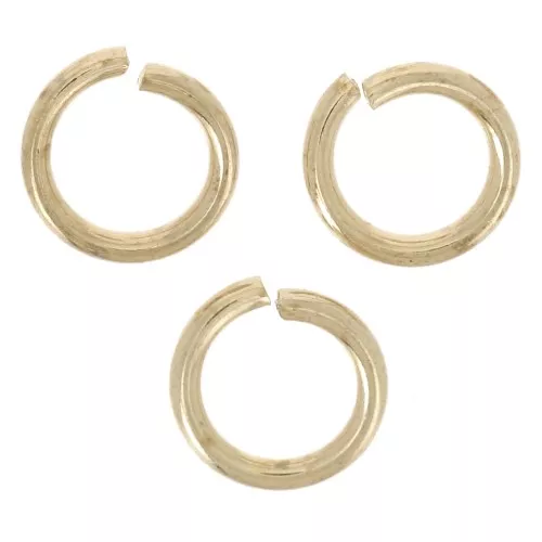 Anneaux ouverts ronds 5x0.8 mm - Doré x25