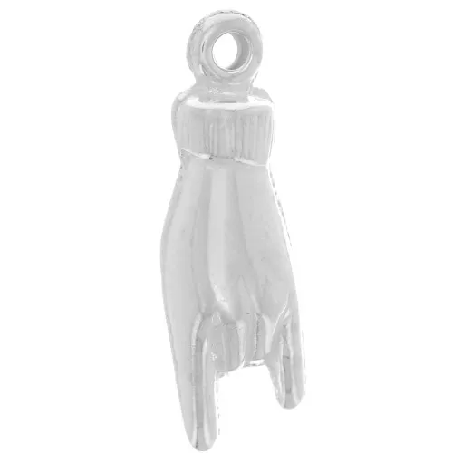 Pendentif main - signe Rock and Roll - 22x7 mm - Argent 925 x1