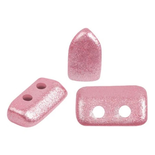 Perles en verre Piros® par Puca® 2x5 mm - Pink Pearl x10g