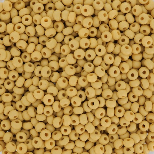 Perles rocailles Preciosa 11/0 2 mm - Permalux Yellow Brown Mat x20g