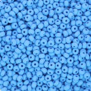 Perles rocailles Preciosa  11/0 2 mm - Permalux Light Blue Mat x20g