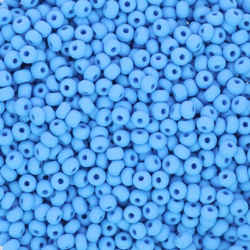 Perles rocailles Preciosa  11/0 2 mm - Permalux Light Blue Mat x20g