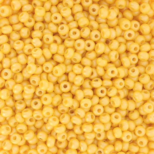 Perles rocailles Preciosa 11/0 2 mm - Permalux Dark Yellow x20g
