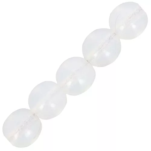 25 Perles Facettées Bohème Preciosa 6 Mm - Opale Blanche, France, Livraison Gratuite
