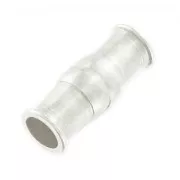 Fermoir aimanté 23x8 mm pour cordons  6 mm Placage Argent fin vieilli