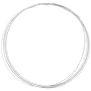 Fil semi-dur en Argent fin 999/1000 rond 0,40 mm x 2m