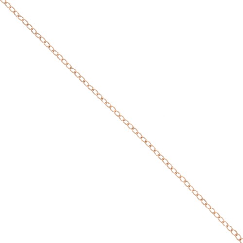 Chaîne maille Forçat 1.7 mm en Rose Gold filled (or laminé)  x 50 cm