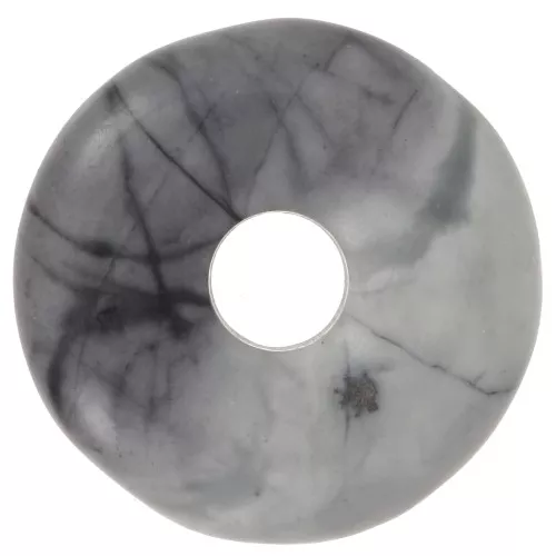 Donuts 20 mm pierre gemme - Jaspe Picasso x1