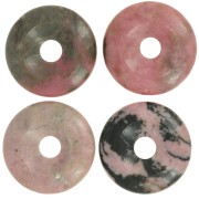 Donuts 20 mm pierre gemme - Rhodonite x1