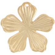 Pendentif fleur 26 mm - Doré à l'or fin x1|raw }}