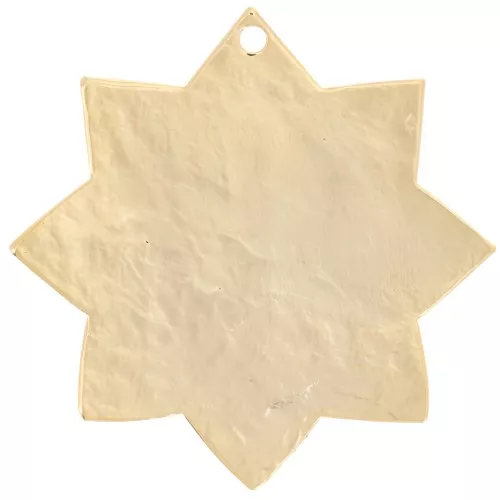 Pendentif soleil martelé 29 mm - Doré à l'or fin x1