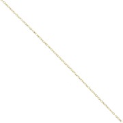 Chaîne maille Forçat limée 1.7 mm - Acier inoxydable 304L Doré x10m