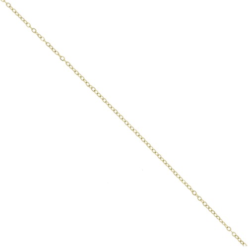 Chaîne maille Forçat limée 1.7 mm - Acier inoxydable 304L Doré x10m